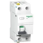 Schneider Electric A9Z21263 Fehlerstrom-Schutzschalter iID, 2P, 63A , 30mA, Typ A 