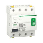 Schneider Electric A9Z64440 Fehlerstrom-Schutzschalter Allstromsensitiv iID, 4P, 40A, Typ B-SI, 300mA 