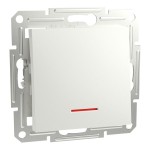 Schneider Electric Taster mit LED UP, weiß, Asfora, EPH1670121D 