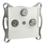 Schneider Electric TV-SAT-SAT Enddose 1dB UP, weiß, Asfora, EPH3670121D 