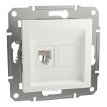 Schneider Electric RJ11-Telefondose 1-Fach UP, weiß, Asfora, EPH4170121D 