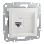 Schneider Electric RJ45 Kat. 6e UTP 1-Fach ICD UP, weiß, Asfora, EPH4770121D 