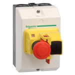 Schneider Electric GV2MCK04 Aufbaugehäuse, IP55, +Not-Aus-Schlagtaster für GV2M 