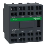 Schneider Electric LADN043 Hilfsschalterblock, 4Ö, Federzuganschluss 
