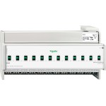 Schneider Electric MTN648493 Schaltaktor REG-K/12x230/16 mit Handbetätigung, lichtgrau 