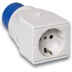 Schneider Electric PKZA203 Adapterstecker PK, CEE, 1 Steckdose, für Deutschland, 16A, 2p+E, 230V AC 