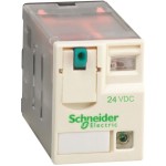 Schneider Electric RXM4AB1BD Miniaturrelais RXM, 4 W, 6 A, 24 VDC 