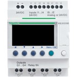 Schneider Electric SR2B121FU SPS-Steuerrelais, Zelio Logic, kompakte Ausführung, 12 E/A, 100 bis 240 VAC, Display, Uhr, Relaisausgänge 