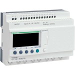 Schneider Electric SR2B201BD SPS-Steuerrelais, Zelio Logic, kompakte Ausführung, 20 E/A, 24 VDC, Display, Uhr, Relaisausgänge 