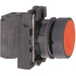 Schneider Electric XB5AA42 Drucktaster, Harmony XB5, Kunststoff, rot, unbeschriftet, 22mm, tastend, 1Ö 