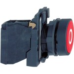 Schneider Electric XB5AA4322 Drucktaster, Harmony XB5, Kunststoff, rot, beschriftet O, 22mm, tastend, 1Ö 