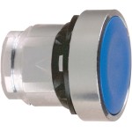 Schneider Electric ZB4BA6 Drucktaster, Frontelement, Harmony XB4, Metall, 22mm, blau, unbeschriftet, tastend 