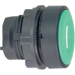 Schneider Electric ZB5AA331 Drucktaster, Frontelement, Harmony XB5, Kunststoff, 22mm, grün, beschriftet I, tastend 