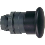 Schneider Electric ZB5AC2 Pilzdrucktaster, Frontelement, Harmony XB5, Kunststoff, 22mm, schwarz, Pilz 40mm, unbeschriftet, tastend 