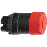 Schneider Electric ZB5AS834 Not-Aus/Not-Halt-Schalter, Frontelement, Harmony XB5, Kunststoff, 22mm, rot, Pilz 30mm, Drehentriegelung 