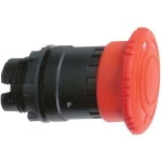 Schneider Electric ZB5AS844 Not-Aus/Not-Halt-Schalter, Frontelement, Harmony XB5, Kunststoff, 22mm, rot, Pilz 40mm, Drehentriegelung 