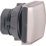 Schneider Electric ZB5CV013 Leuchtmelder, Frontelement, Harmony XB5, Kunststoff, 22mm, weiß, für universelle LED, eckig 