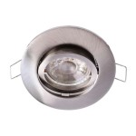 Deko-Light 110028 Einbaustrahler, Alioth Rund, 1x max. 35 W MR16, Silber, Spannungskonstant, 12 V/ 