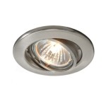 Deko-Light 110034 Einbaustrahler, Basic Rund, Tilt, 1x max. 35 W GU10, Silber, 220-240 V/AC, 50 / 