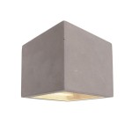Deko-Light 341183 Wandaufbauleuchte, Cube, 1x max. 25 W G9, Grau, 220-240 V/AC, 50 / 60 Hz, IP 20 