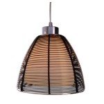 Deko-Light 342026 Pendelleuchte, Filo Big Mob 190 mm, 1x max. 60 W E27, Schwarz, 220-240 V/AC, 50 