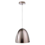 Deko-Light 342053 Pendelleuchte, Bell, 1x max. 40 W E27, Silber, 220-240 V/AC, 50 / 60 Hz, IP 20 