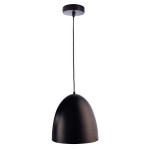 Deko-Light 342054 Pendelleuchte, Bell, 1x max. 40 W E27, Schwarz, 220-240 V/AC, 50 / 60 Hz, IP 20 