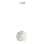 Deko-Light 342129 Pendelleuchte, Asterope Rund 250 mm, 1x max. 40 W E27, Weiß, 220-240 V/AC, 50 / 