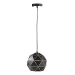 Deko-Light 342132 Pendelleuchte, Asterope Rund 250 mm, 1x max. 40 W E27, Schwarz, 220-240 V/AC, 5 