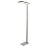Deko-Light 343016 Stehleuchte, Office Two Up and Down, 80 W, DIM, 4000 K, Silber, 200-240 V/AC, 50 