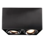 Deko-Light 348005 Deckenaufbauleuchte, Mona II, 2x max. 50 W GU10, Schwarz, 220-240 V/AC, 50 / 60 