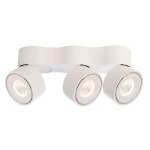 Deko-Light 348107 Deckenaufbauleuchte, Uni II Triple Tilt, 30 W, DIM, 3000 K, Weiß, 220-240 V/AC, 