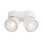 Deko-Light 348125 Deckenaufbauleuchte, Uni II Double Tilt, 20 W, DIM, 3000 K, Weiß, 220-240 V/AC, 