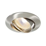 Deko-Light 449202 Einbaustrahler, Style Round, Tilt, 1x max 35 W MR16, Silber, Spannungskonstant, 