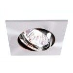 Deko-Light 449212 Einbaustrahler, Style Square, Tilt, 1x max 50 W MR16, Silber, Spannungskonstant, 