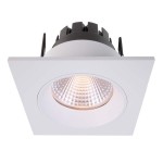 Deko-Light 565241 Einbaustrahler, Orionis Eckig, 6,5 W, 2700 K, Weiß/Weiß, Stromkonstant, 17-19 V/ 