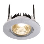 Deko-Light 565278 Einbaustrahler, COB-68-350mA-2700K-Rund-Silber, Stromkonstant, 16-17 V/DC, Bemes 