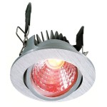 Deko-Light 565336 Einbaustrahler, COB 68, 8,5 W, RGB/3000K, Silber, Spannungskonstant, 24 V/DC, IP 
