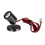 Deko-Light 688027 Vitrinenleuchte, Herculis magnetic, 1 W, 4000 K, Schwarz, Stromkonstant, 3 V/DC, 