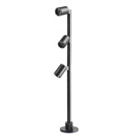 Deko-Light 688044 Vitrinenleuchte, Herculis Triple 250 mm, 3 W, 4000 K, Schwarz, Stromkonstant, 9 