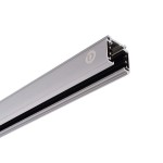 Deko-Light 710004 3-Phasen Schienensystem, D Line Aufbaustromschiene 2m, grau, Fenstergrau RAL 704 