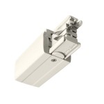 Deko-Light 710009 3-Phasen Schienensystem, D Line elektrischer Einspeiser links, Verkehrsweiß RAL 