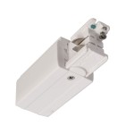 Deko-Light 710012 3-Phasen Schienensystem, D Line elektrischer Einspeiser rechts, Verkehrsweiß RAL 