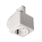 Deko-Light 710024 3-Phasen Schienensystem, D Line/Dali Steckdosenadapter, Verkehrsweiß RAL 9016, 2 
