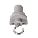 Deko-Light 710061 3-Phasen Schienensystem, D Line Schilderhaken, Fenstergrau RAL 7040 