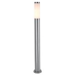 Deko-Light 730007 Pollerleuchte, Nova 1100 mm, 1x max. 40 W E27, Silber, 220-240 V/AC, 50 / 60 Hz, 