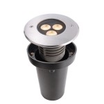 Deko-Light 730255 Bodeneinbauleuchte, Bodeneinbauleuchte II, 4,1 W, 3000 K, Silber, 220-240 V/AC, 
