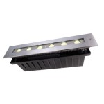 Deko-Light 730262 Bodeneinbauleuchte, Line Asymmetrisch, 12 W, 3000 K, Silber, 220-240 V/AC, 50 / 