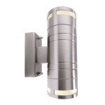 Deko-Light 731010 Wandaufbauleuchte, Zilly II Up and Down, 2x max. 35 W GU10, Silber, 220-240 V/AC 