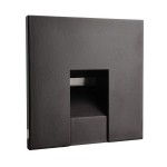 Deko-Light 930484 Mechanisches Systemzubehör, Abdeckung eckig schwarz für Alwaid, Länge: 75 mm, Br 